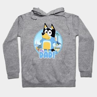 Bluey and Bingo dad happy Hoodie